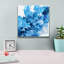  «Abstract Pouring O» par Jean Plout, art mural sur toile, 12 po x 12 po