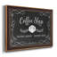«Kees Coffee Shop», art textuel encadré sur toile-576675355