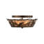 Rustic Lodge 2 - Light Semi Flush Mount