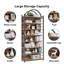 Étagère de rangement à 8 niveaux pour CD, armoire de jeu vidéo CD avec 7 tablettes et 78,7 po de hauteur-1588310591