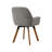 Rayshawn 22.83" W Linen Swivel dining chairs-503307363