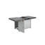 Extendable Rectangle Aluminum Alloy Fire Pit Table, 50,000BTU