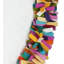 Handmade Felt Christmas Tree Skirt - Multicolor Fringe Border - 51"/64"-644970503