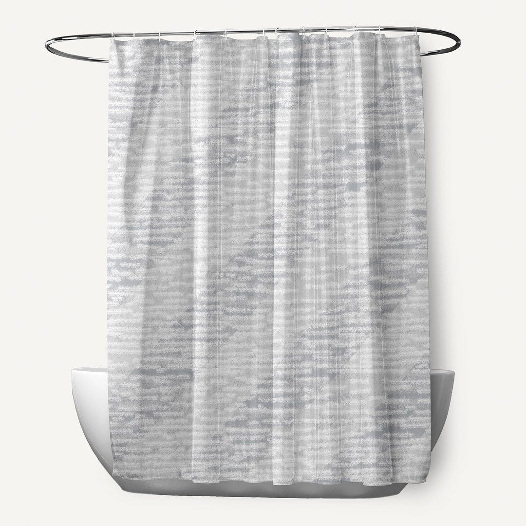 Eastbourne Abstract Shower Curtain Beachcrest Home™ 