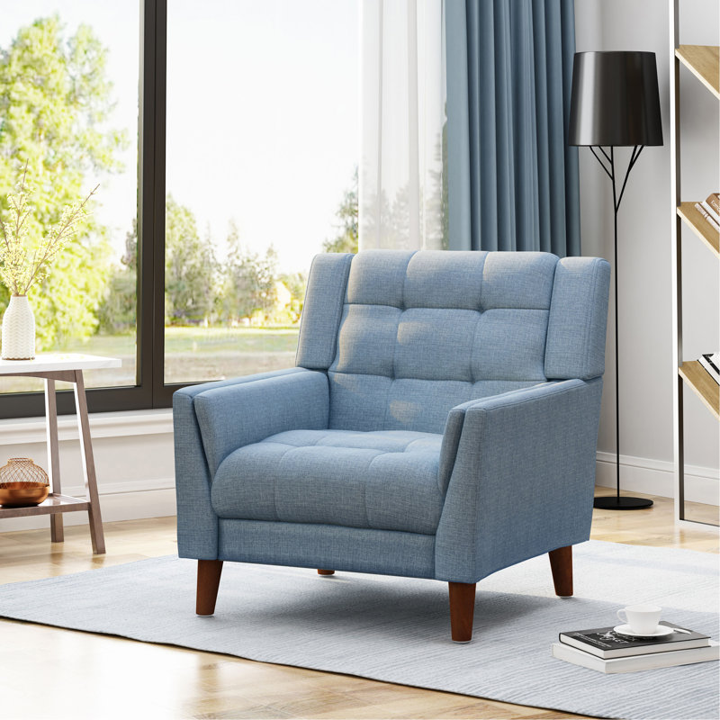 Fauteuil Greenmont, Polyester bleu