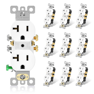 20 Tamper Resistant Duplex Outlet