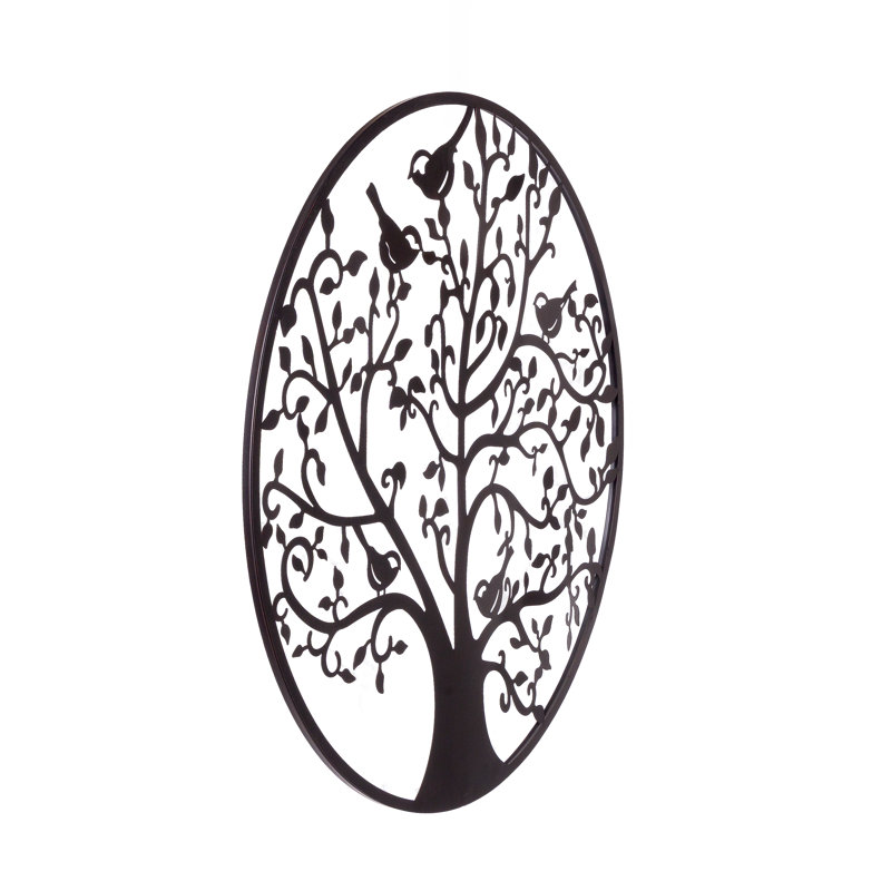 Farmstead Tree & Birds Metal Wall Decor