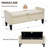 Jeani 46" Wide Velvet Tufted Rectangle Storage Ottoman-933444442
