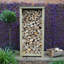 Stanardsville 89.5cm W x 74.5cm D Solid Wood Log Store-36319270