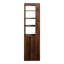 Vitrine de rangement moderne à 3 tiroirs et 4 tablettes H 72,3 po Modern-765861057