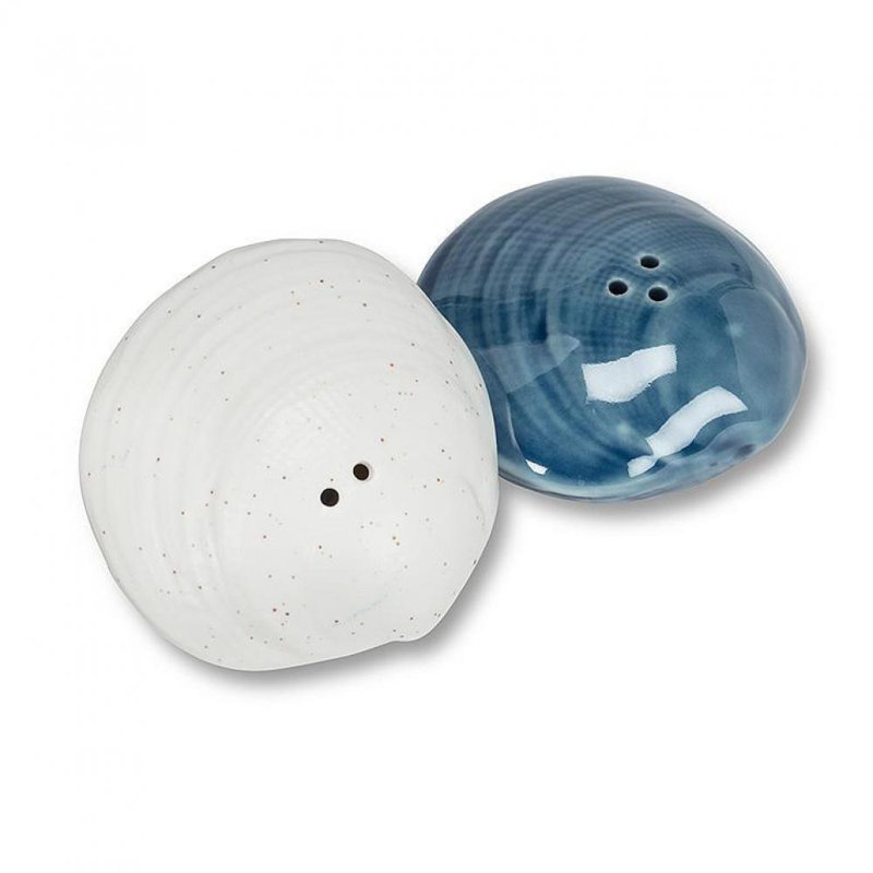 Ensemble salière et poivrière en porcelaine