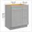 Versatile 30 In. W X 21 In. D X 34.5 In. H In Shaker Dove Plywood Ready To Assemble Floor Vanity Sink Base Kitchen Cabinet With Right Door-782292046