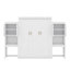 Grand lit mural avec coiffeuse et rangement-280187863