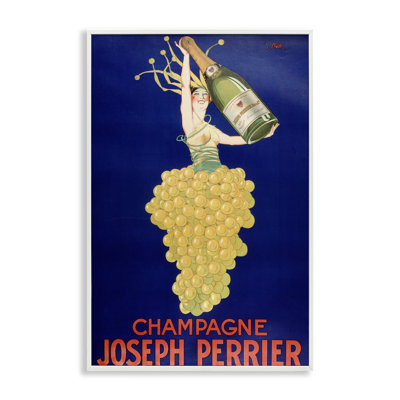 Giclée vintage encadrée champagne Perrier, design par Marcus Jules