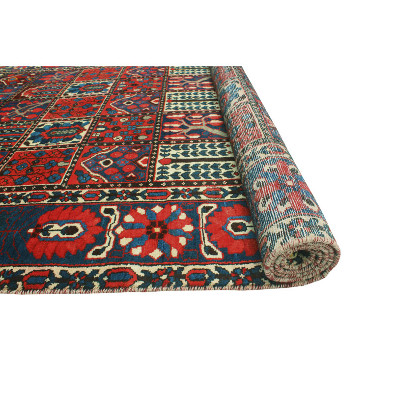 Khurram Distressed Kaliq Red Runner