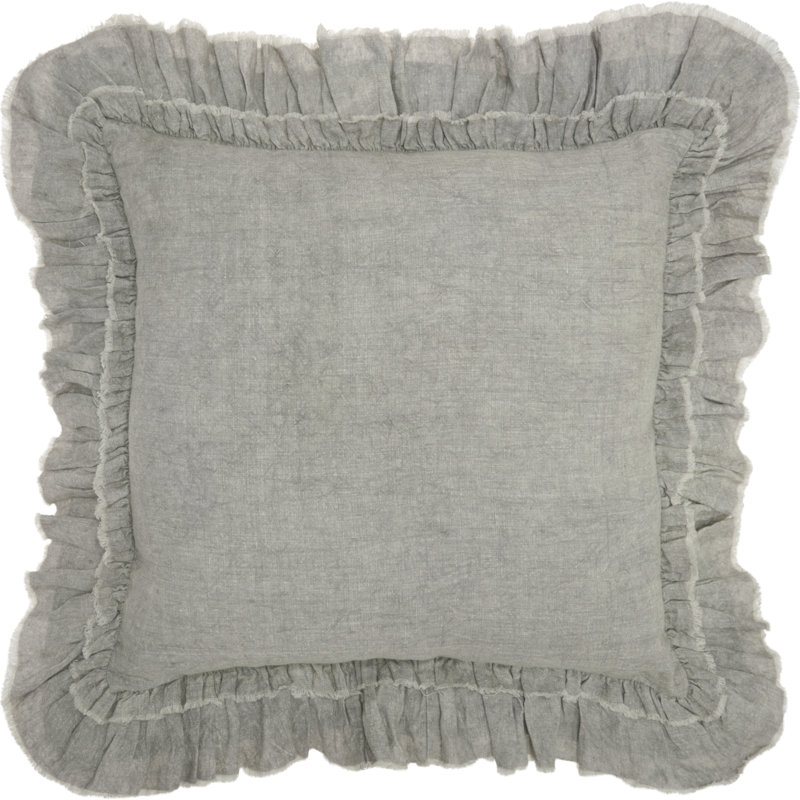  Housse de coussin carré et insert, Gris