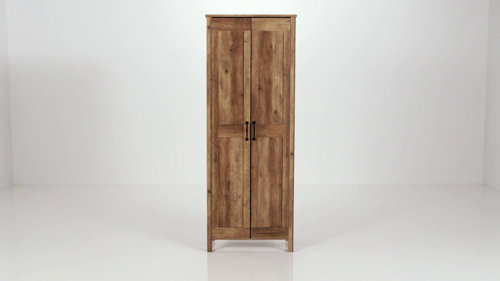 Spring Maple Sliding Door Storage Cabinet