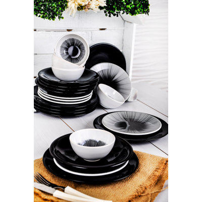 Service de table 24 pièces, service pour 6 Achna