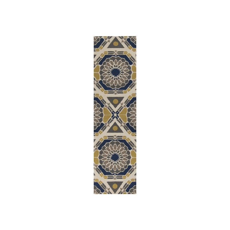 Alicia Wool Geometric Indoor Rug, Runner 2'6" x 8'