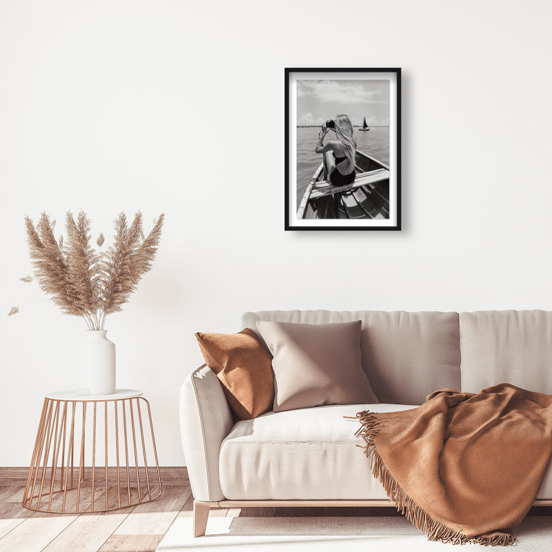 Frame Of Solitude Print by Oliver Gal, 37.5"H x 25.5"W, Black Shadowbox