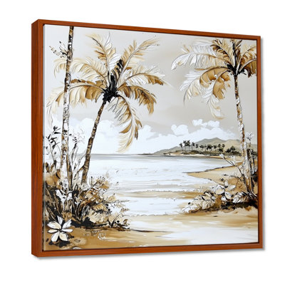 Maui's Beach, paysage de palmiers tropicaux III - palmiers, art mural