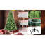 Arbre de Noël classique de 4 pi avec 636 pointes en PE +, branches de mise en valeur du stress, support en métal solide pour les décorations Décorations saisonnières traditionnelles à base tombante automatique de 4 pieds