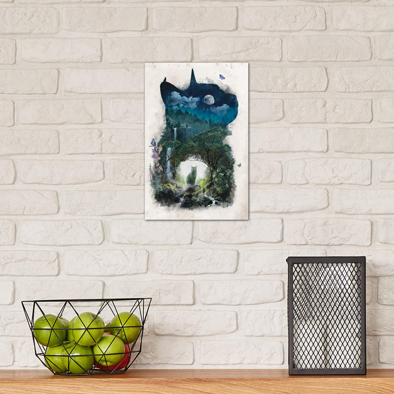 The Realm Of Cats by Barrett Biggers - Print on Canvas, 20.32 cm H x 30.48 cm W, No Frame