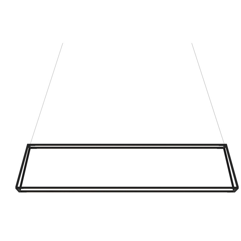 Z-Bar 4 - Light LED Pendant, Matte Black, 56"