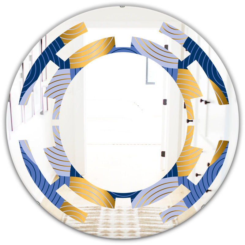 Miroir mural Space, H 31,5 po x l 31,5 po, Space Luxury Waves X