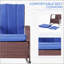 Chaise berçante d'extérieur en osier