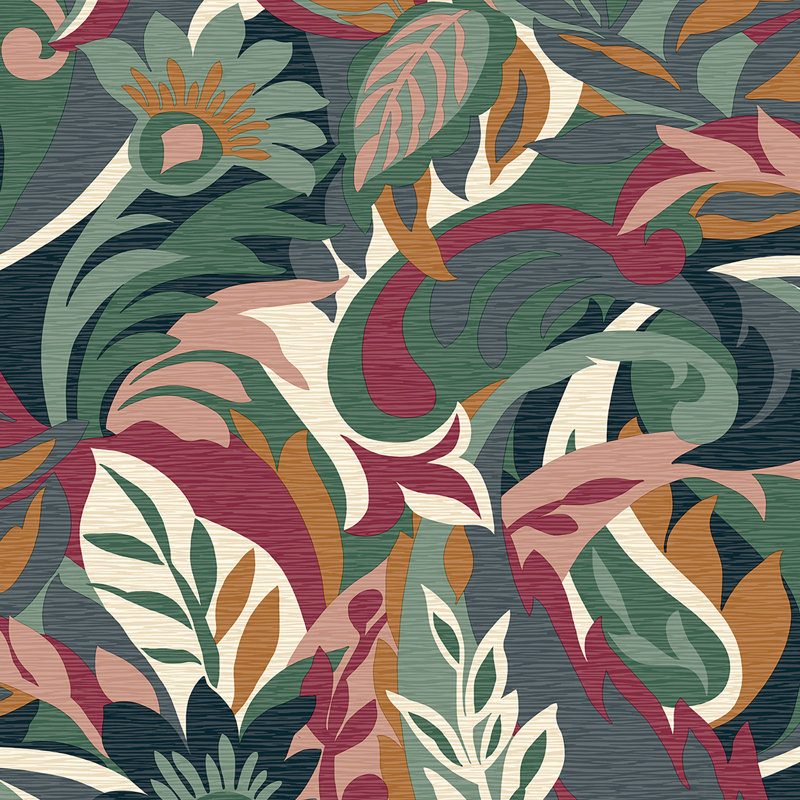 Rouveroy 10.05m x 53cm Matte Wallpaper Roll, Purple