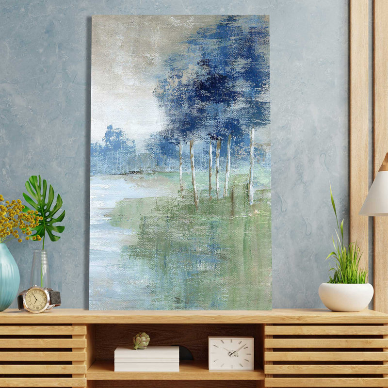 Birch River - Peinture, Toile tendue, L 18 po x H 30 po