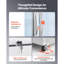 Réfrigérateur commercial de type commercial, refroidisseur de boissons vertical 36,4 pieds cubes / 1030L, réfrigérateur à 3 portes vitrées avec caisson lumineux personnalisable, 12 tablettes réglables, éclairage à DEL doux et roulettes