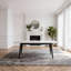 Stone Top Metal Base Dining Table