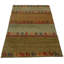 Tapis vert / bleu / rouge en coton / laine fait à la main 3 pi x 5 pi Orestus