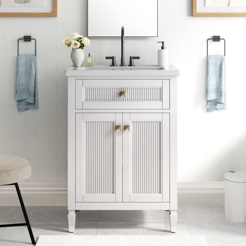 Meuble-lavabo 24 po, Blanc