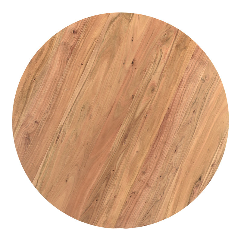 Rolf Solid Wood Coffee Table, Natural, 14" H x 35" L x 35" W