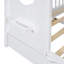 Lit de maison en bois avec lit gigogne, conception moderne pour enfants avec tablette de rangement-1698904530-1698904531