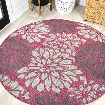 Tapis fuchsia / gris clair Zinnia