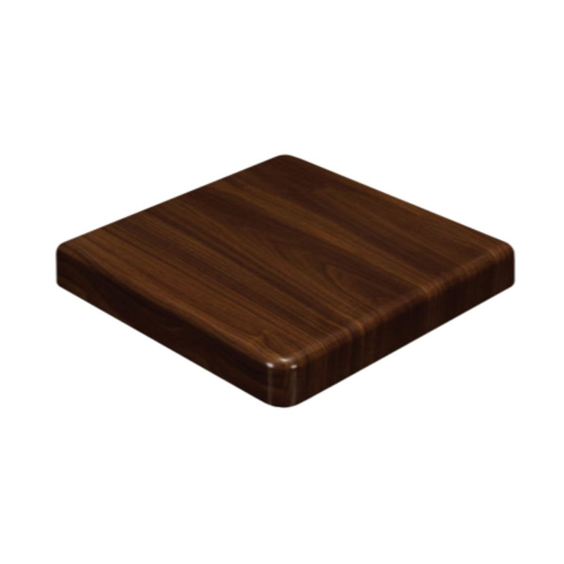 Plateau de table en résine, Noyer, l 36 po x L 36 po