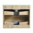 Bathroom Vanity 24", Oak, Modern Storage Oak Vanity, Wall Mounted, Ample Bottom