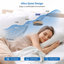 Ventilateurs de plafond en cage de 20 pouces avec lumières, plafonnier encastré en tissu de ferme à profil bas avec télécommande, ventilateur de ferme blanc pour chambre à coucher, ventilateur mural réversible à 6 vitesses