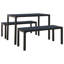 Haideh 4 - Person Teak Patio Dining Set with Rectangular Table-2113647064-2113647065