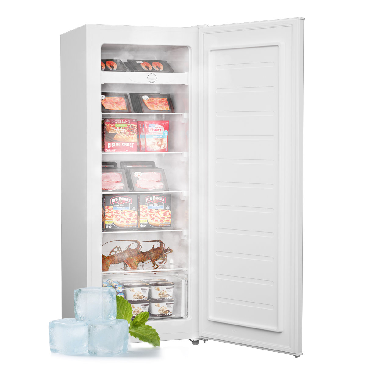 7.0 Cu.Ftupright Freezer With Reversible Door And 6 Adjustable Thermostat — FIN-0017705 | Fridge.com