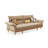 Loveseat Beige 100% Polyester Sleeper Sofaed