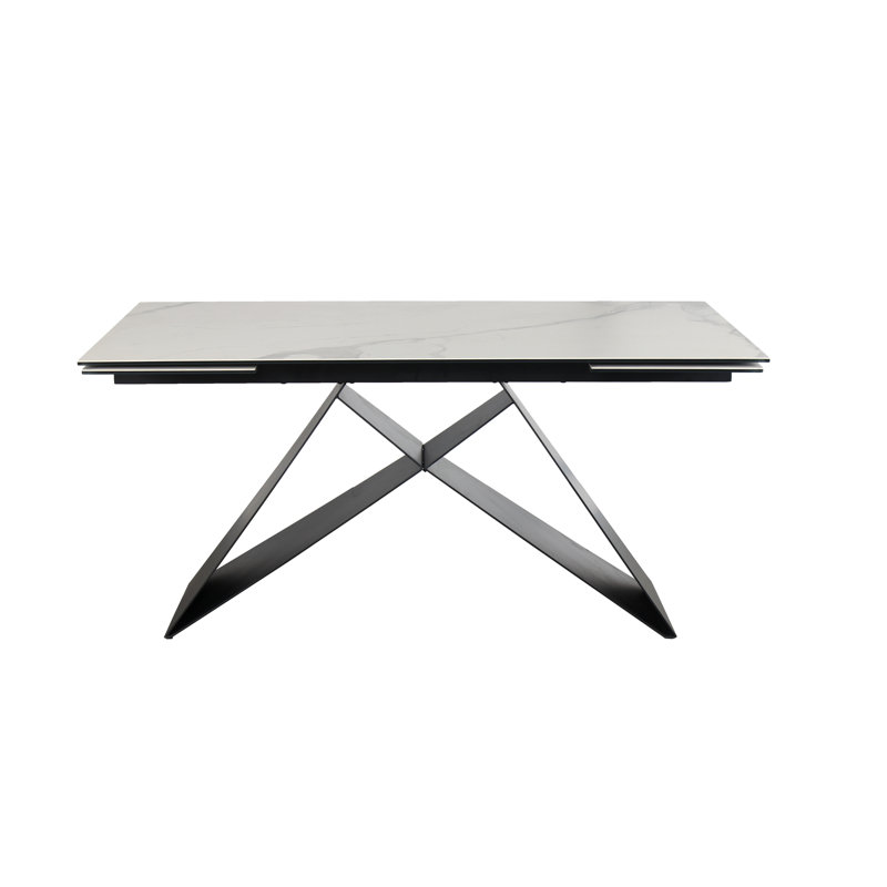 Camak Extendable Marble Top Dining Table