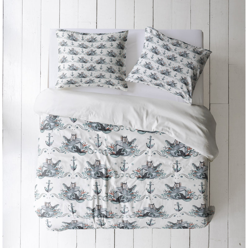 Abstract Duvet Cover, King Duvet Cover + 2 King Shams