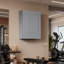 Armoire murale en bois massif gris foncé à 2 portes et 2 tablettes pour le rangement de la cuisine, de la salle de bain, de la buanderie et des tablettes réglables prêtes à assembler (l 24 po x P 12 po x H 30 po)