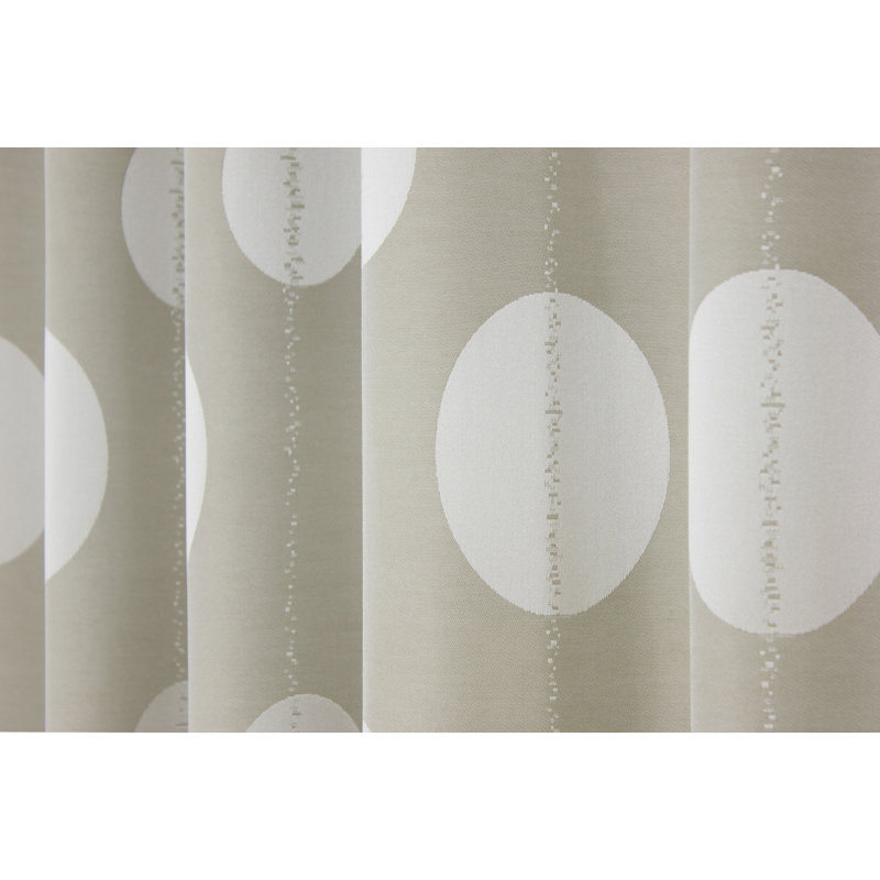 PeoPles Pencil Pleat Room Darkening Single Curtain, Grey/Brown/Blue, 135cm Width x 175cm Drop