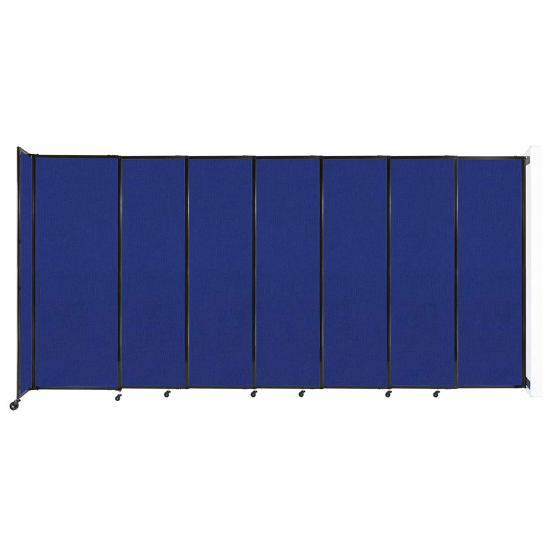 Cloison coulissante 5 pi, H 60 po x l 86 po x P 33 po, Bleu royal